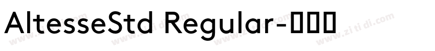 AltesseStd Regular字体转换